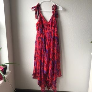 Target Alexis collab dress. Red and blue scarf dress. Size XS.